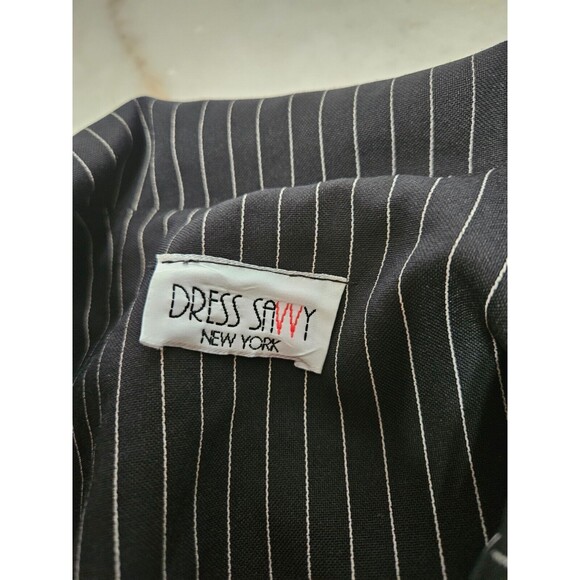 Dress Savvy New York Women's Louis Feraud Striped Classic Blazer Size M - Picture 6 of 8